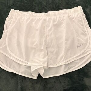 Nike Women's White Athletic Shorts